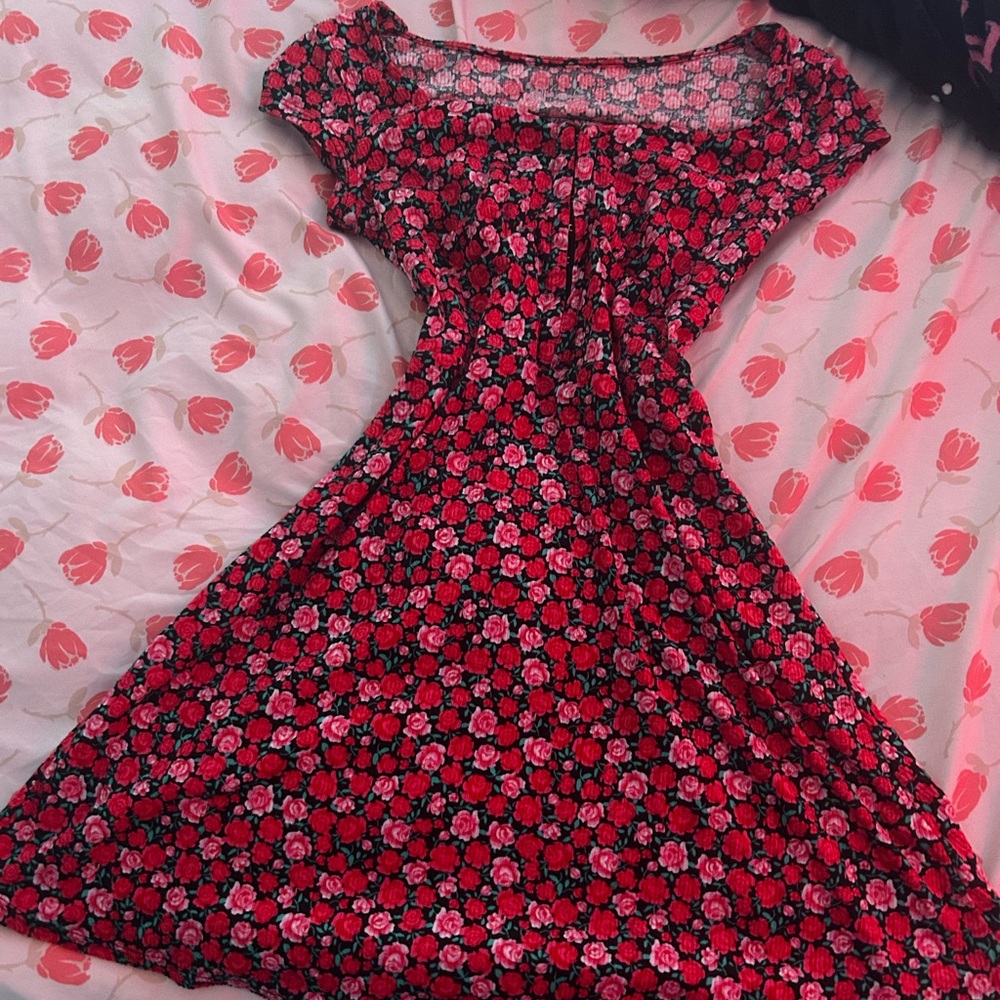 No Boundaries Pink and Black Floral Top
